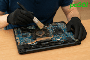 curatarea interna de praf a laptopului